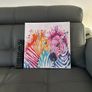 Zebra diamond picture on canvas Image 6