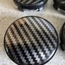 Carbon fiibre look centre caps (60mm) FREE POST Image 2