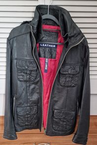 Superdry Premium Mens  Real Leather Jacket.