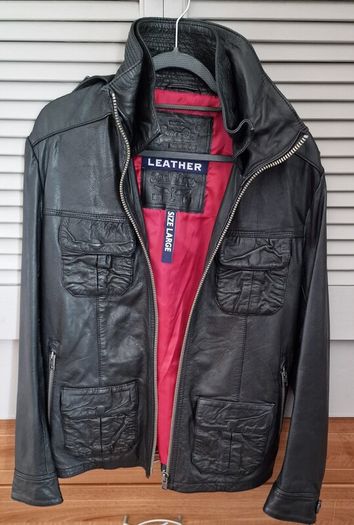 Superdry Premium Mens  Real Leather Jacket.