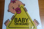 Car Decal.  Baby on Board. Girl