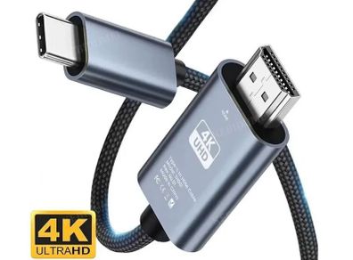USB C to HDMI 4K Cable 60Hz Ultra HD Adapter