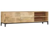TV Cabinet 145x30x41 cm Solid Mango Wood