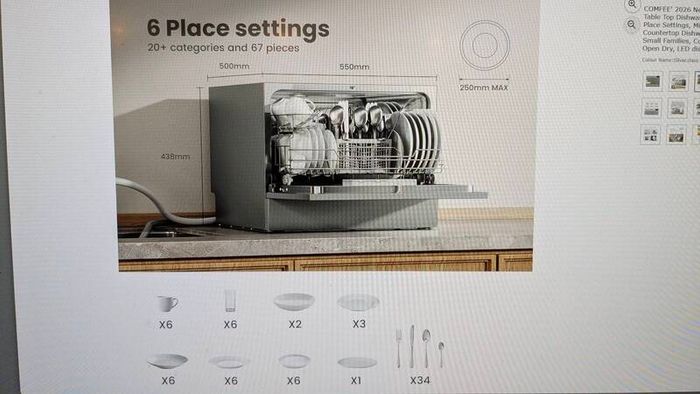 [NEW] Dishwasher countertop 6 places