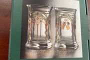 Vintage Holmegaard Golden Christmas Dram Glasses