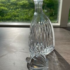 Heavy Cut Crystal Glass Decanter with Ball Stopper, 29cm, 1.63kg