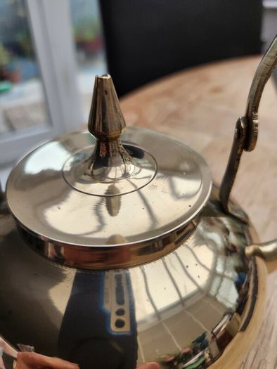 antique polished kettle