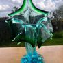 vintage hand blown art vase Image 2