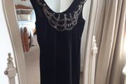 Fab Black Stretch Velvet Dress size 10