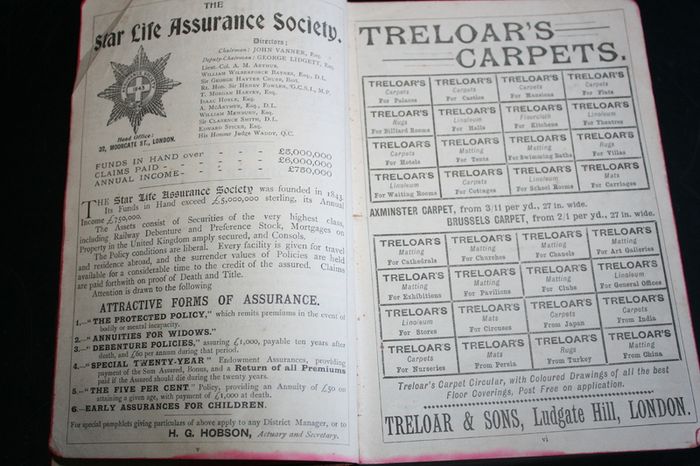 Antique Almanack Whitaker 1901