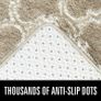 SALE | Luxury Velvet Shag Area Rug Modern Indoor Plush Fluffy Rugs, Extra Soft and Comfy Carpet, Geometric Moroccan Rugs for Bedroom Living Room Girls Kids Nursery, 4x6 Feet Beige/White Image 4