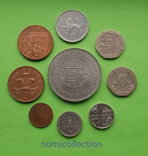 United Kingdom coins.