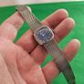 Silver 1940s Swiss Made Omikron Lady's Mechanical Wind up Swiss Watch 800s Silver Image 3