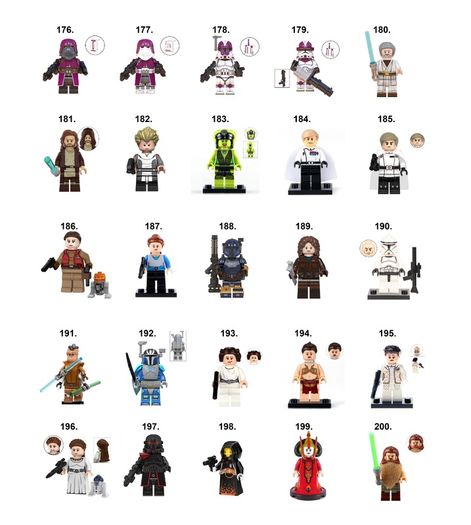 Star Wars Minifigures Collection Lego Compatible L-Z
