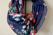 Light floral scarf