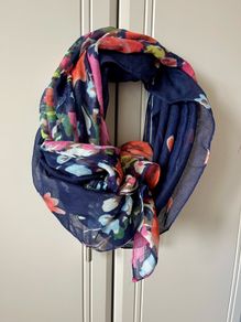Light floral scarf