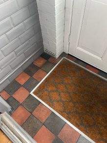 Victorian Tiles Red & Black
