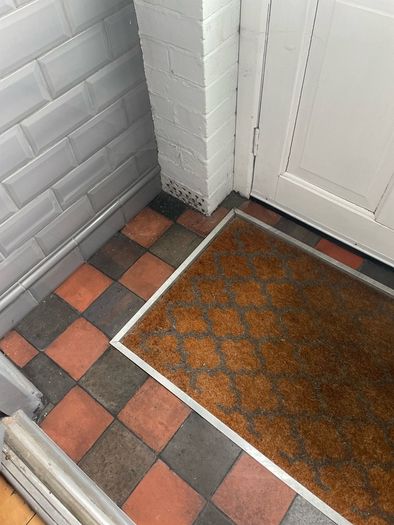 Victorian Tiles Red & Black