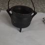 Vintage Iron ornament cast 3 legged pot Image 2