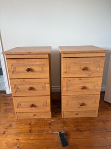 Bedside Lockers Pair