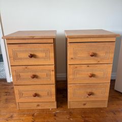 Bedside Lockers Pair
