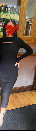Women black dress mint velvet ( autoumn , winter , summer