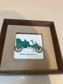 Cadillac old Ceramic tile framed