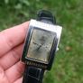 Mens QBOS Rectangular Shaped SS Watch with Black Straps Image 2