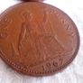 English Pennies 1960's. Image 2