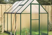 Greenhouse with Base Frame Green 224x169x202 cm Aluminium
