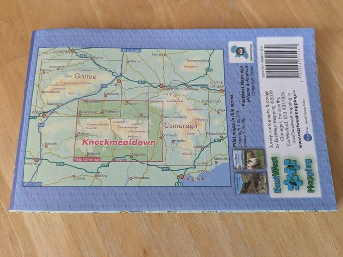 Knockmealdown Mountains Hiking Map