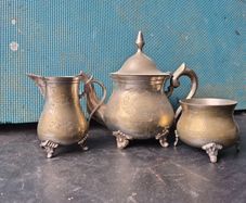 3 Piece vintage silver coffee Tea set epns