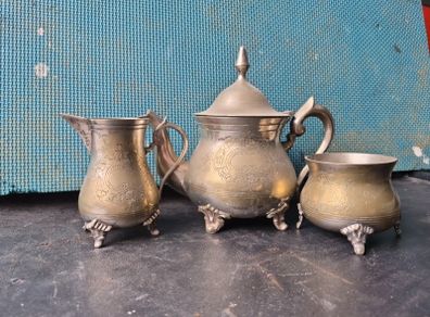 3 Piece vintage silver coffee Tea set epns