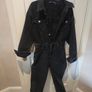 Zara washed black denim boiler suit Image 2