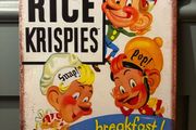 Kelloggs Rice krispies Tin Metal Sign