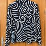Max Mara Silk Blend Geometric Print Blazer Jacket EU 38 UK 10 Black White Image 2