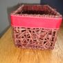 Wicker Basket with Ribbon for Sale Image 2