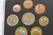 Slovenia first year euro coins set 2007 colour details