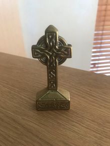 Vintage Brass Celtic Cross