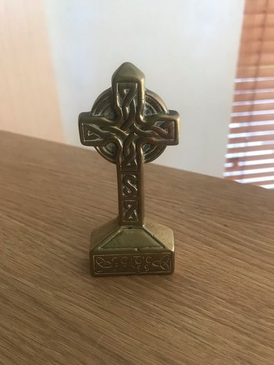 Vintage Brass Celtic Cross