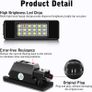 LED Rear Number Plate Bulb SMD Bright White Canbus License Plate Lights for CITROEN PEUGEOT Image 2