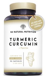 Curcuma & Piperine 1,600 mg (95%) Anti-inflammatory & Antioxidant 90 Capsules