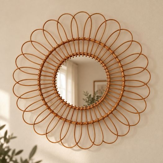 Rattan Wall Mirror