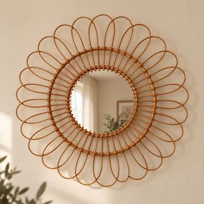 Rattan Wall Mirror