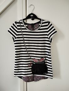 Jessica Simpson girl top with front zip pocket - size L Age 10-12