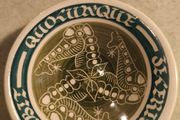 Vintage Rushton Isle of Mann ceramic decorated plate or small dish
