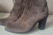 clarks brown suede ankle