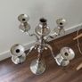Very tall silver candle holder Image 3