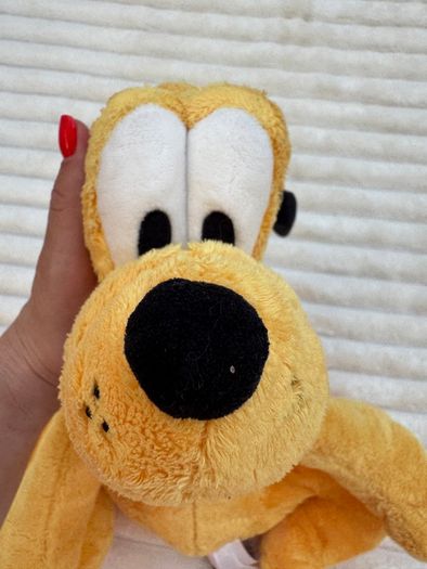 Disney Pluto Plush Doll Stuffed Animal Toy Official Store approx. 45 cm. his neck is too loose Tag is damaged Please see pictures
