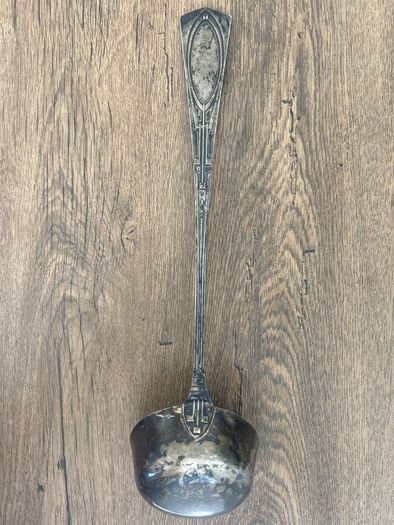 Antique Russian Silver Ladle Grachev Brothers 84 Zolotnik Late 19th Century